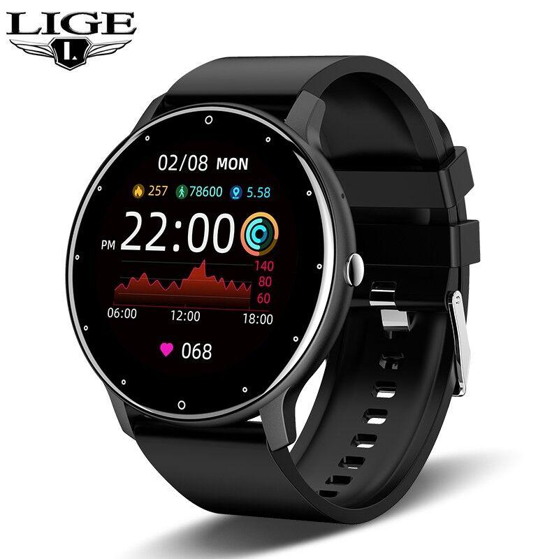 

New Men Smart Watch Real-time Activity Tracker Heart Rate Monitor Sports Women Smart Watch Men Clock For Android IOS