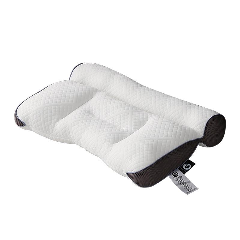 Pair of Anti-Traction Neck Support Pillow Cores for Whole Head Massage, Non-Collapsing, Knitted Cotton.