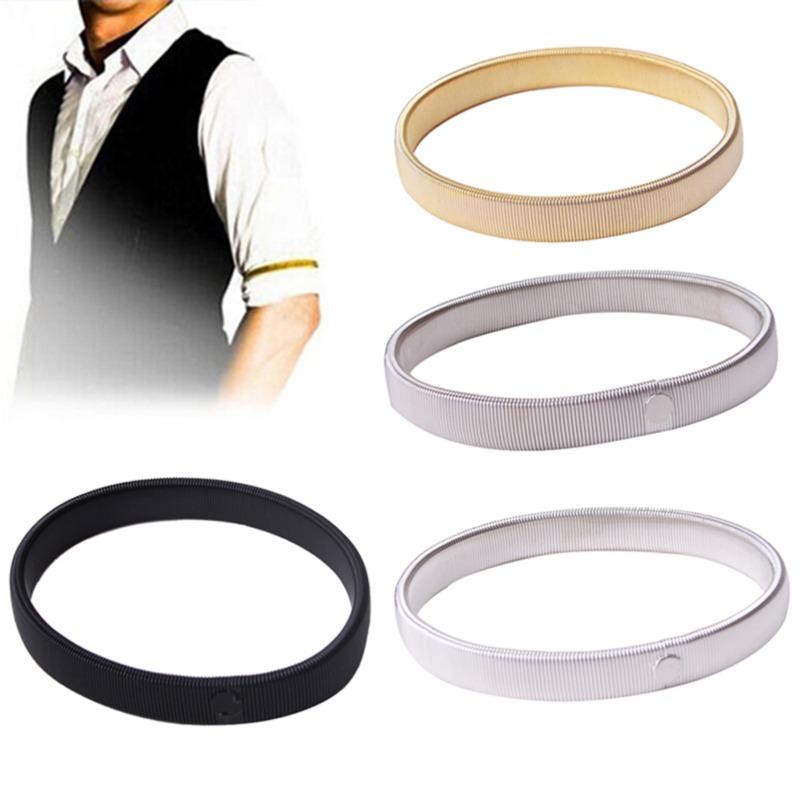 1/2 PZ Fascia Elastica per Braccio da Uomo Unisex Porta Maniche Elastiche per Camicia Elastico Estensibile Metallo Ghette per Maniche Accessorio Abbigliamento