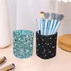 Fashion Women Sparkling Makeup Brush Bucket Cosmetic Storage Pen Box Makeup Brush Container Home Storage Box