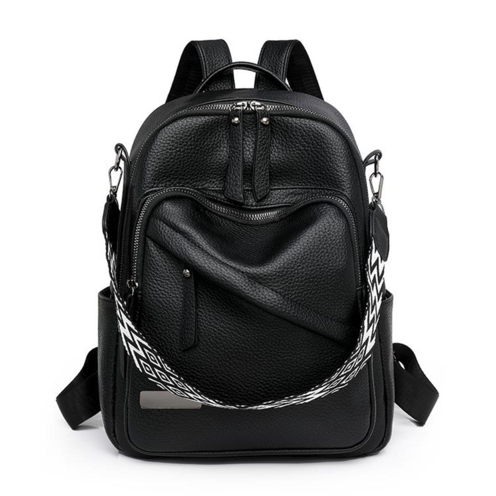 Backpack New Women's Retro Simple Shoulder Bag Multi-layer Versatile Travel Backpack Student School Bag