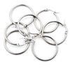 10pcs Stainless Steel Earring Hoops 15-55mm Round Open Earrings Clips Circle Diy Jewelry Making Findings Accessories