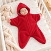 Star Shape Newborn Hooded Romper Flannel Baby Sleeping Bag Cute Infant Blanket  Winter