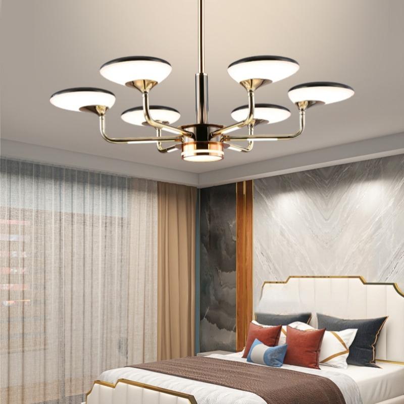 

Люстра для гостиной, современная и простая главная лампа для дома 6 headlights