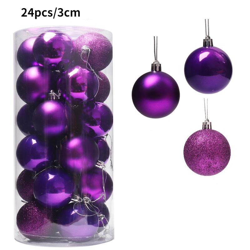 24/36 Pcs Christmas Balls New Year Party Decoration Xmas Tree Ornaments Christmas Hanging Ornament Home Decor Gifts Navidad 2025