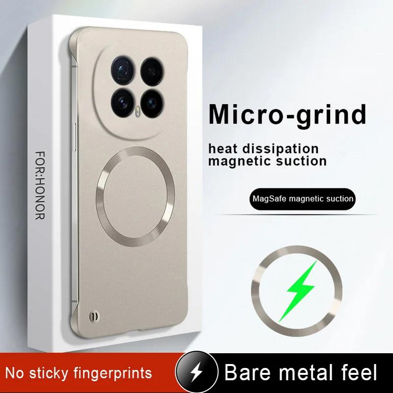 Ultra Slim Minimalist Magnetic PC Frameless Case For Honor Magic 8 7 Pro 6 5 Lite X9D 300 200 Ultra Thin Anti-drop Protect Cover