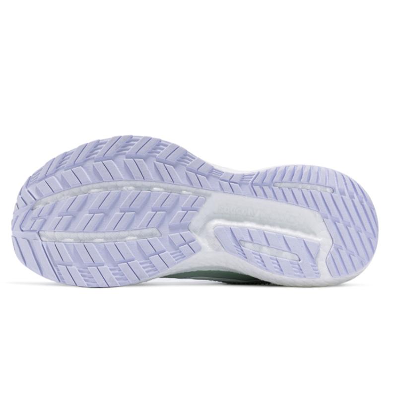 Saucony Triumph 18 Cushioning Anti-Slip Wear-Resistant Breathability Low-Top Running Shoes Women's Light Green White Saucony S10595-101