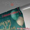 2pcs, 2D FLAT PRINTING Curtains (Without Rod) Birthday Bliss(9) Fashionable Chic Curtains Polyester Curtains Art Deco Festive