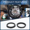 INFINAUTO Hub Centric Ring 59.6mm ID 73.1mm OD Car Wheel Hub Ring ABS Plastic Black 4pcs