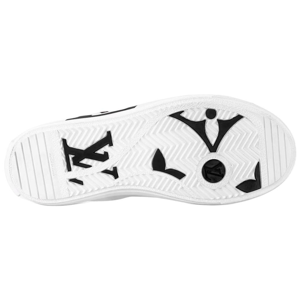 Louis Vuitton Charlie Low Top Stylish Skateboarding Shoes Women's White Brown 1AADOW