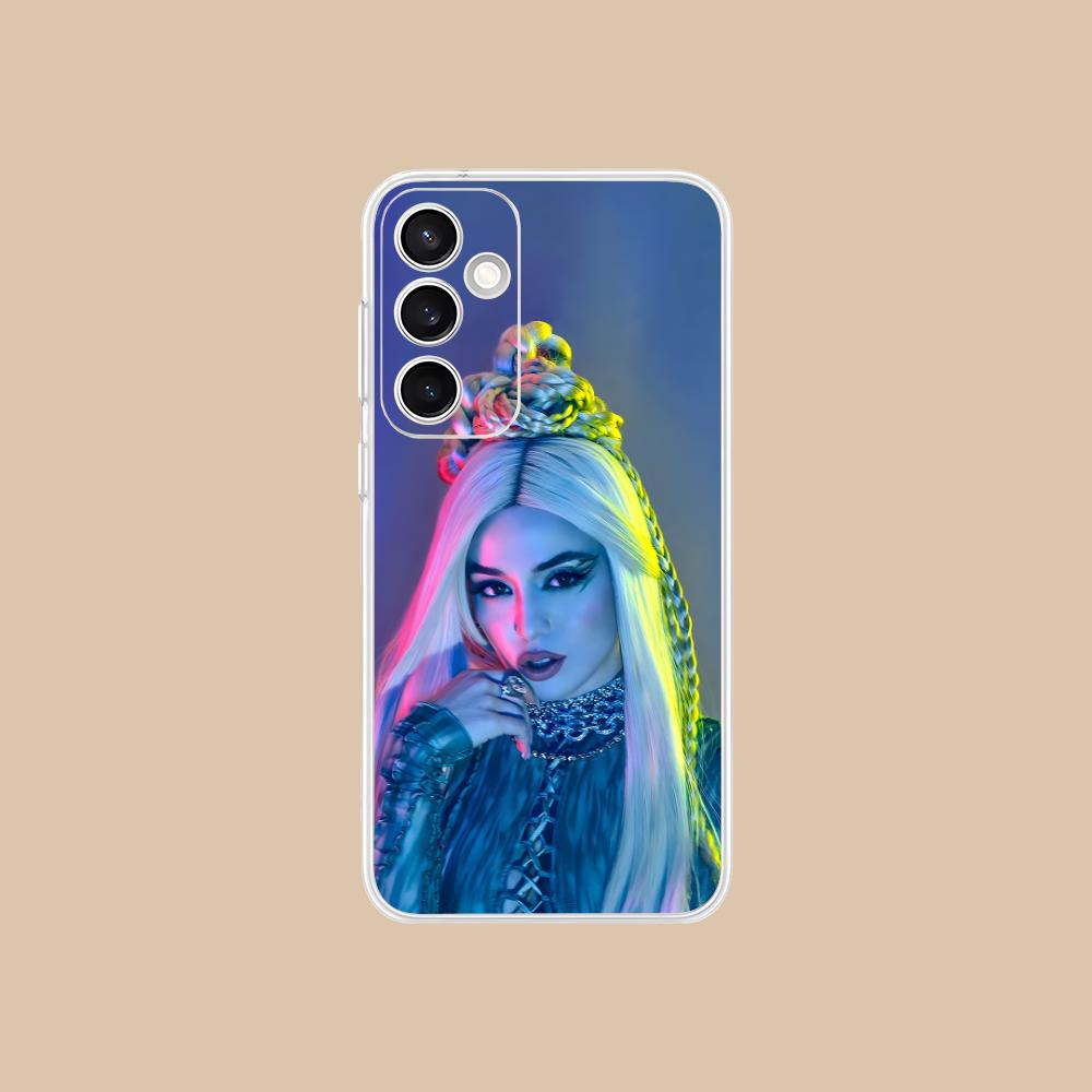 Fashion Ava Max Clear Mobile Phone Case for Samsung Galaxy S25 S24 S23 S22 S21Plus FE Ultra Colorful Cover