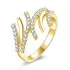 Tassel Diamond Zircon Ring with Light Luxury Style and Advanced Design for Versatile Commuting.