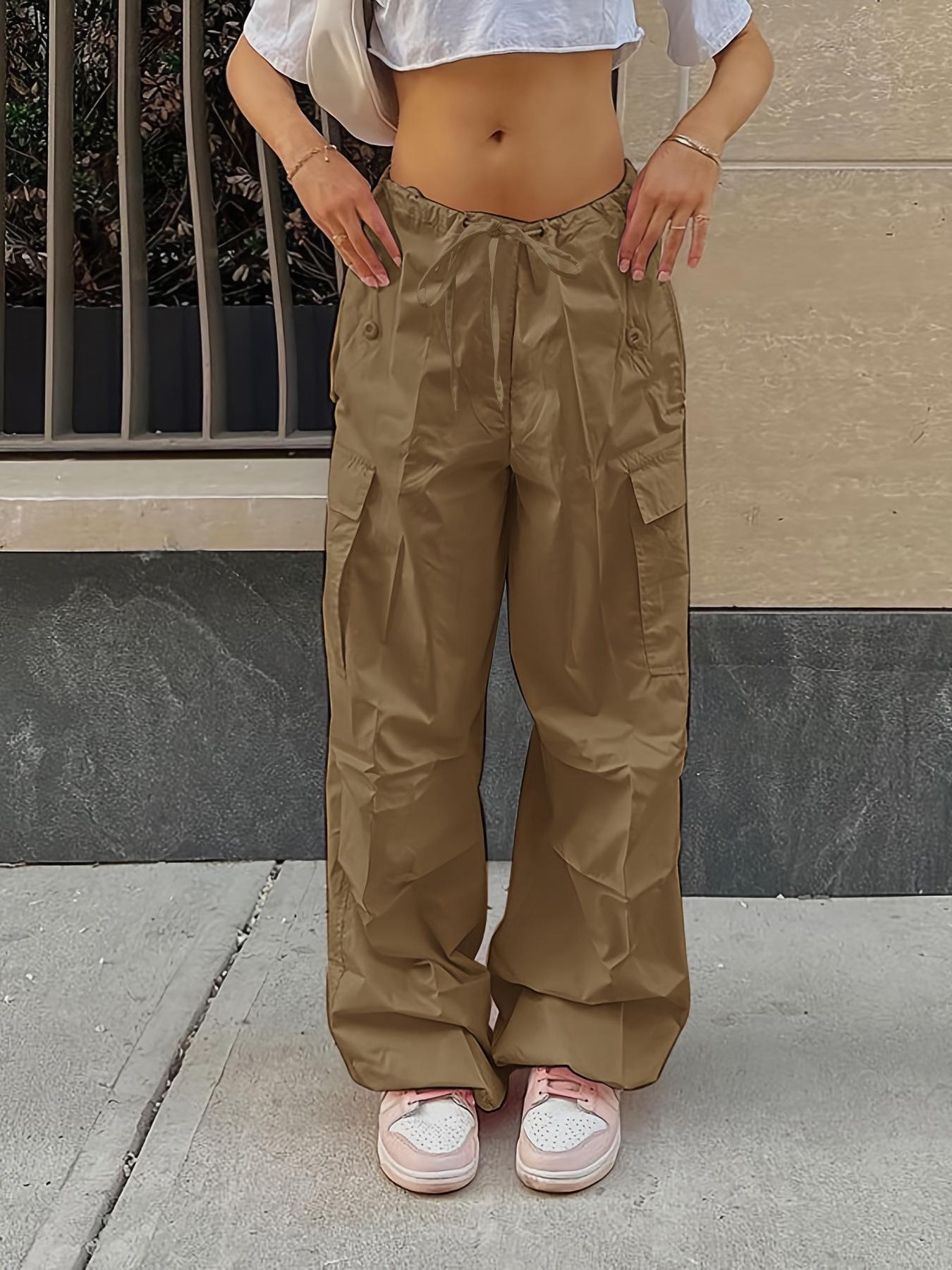 

2026 European Loose-Fit Cargo Joggers - Autumn Casual Low-Waist Long Pants, Plus Size, Slimming. Double Extra Large хакі