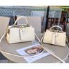 2026 Neue Damen-Tasche aus echtem Leder Quadratisch Western-Stil Kissen Vielseitig Mode Handtasche Schultertasche Grenzüberschreitend