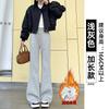 Womens Flared Leggings Casual Pants 2026 Cotton Blend High Waist Slim Fit Petite