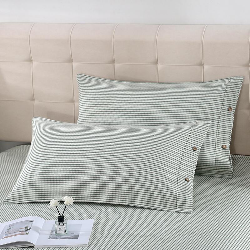 Pair of Thickened Pure Cotton Pillowcases, 48cm X 74cm - 2024 New Style