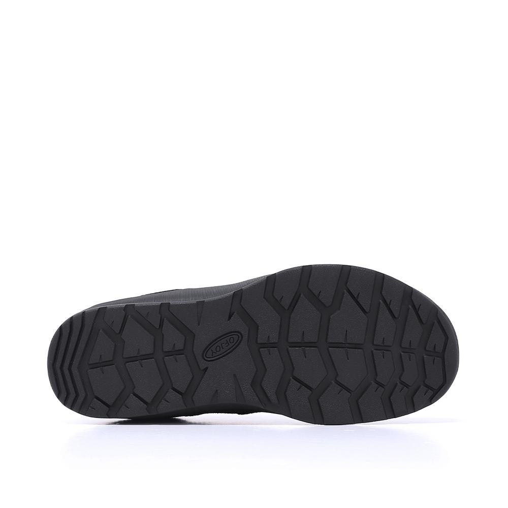 Ofjoy Cowhide Travel Sneakers Black 108-Psw008Tv