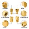 Pressure Washer Quick Connect Kit M22 14mm To 3/8 Hose Fitting, Brass 5000PSI Adapter Set for Power Washer Gun Hose Pump