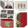 4 Pcs Wrinkle-Proof Nutcrackers Christmas Placemats Soft Tablecloth Christmas Table Mats  Party