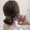 Korean Crystal Beaded Hair Tie: Elegant, Retro, Versatile Accessory