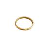 18K Gold Plated Thin Women's Stacking Ring for Index or Little Finger
