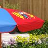 Kids Picnic Table and Chair Set, Cowboy Themed Outdoor Garden Furniture w/ Foldable Chairs, Adjustable Parasol