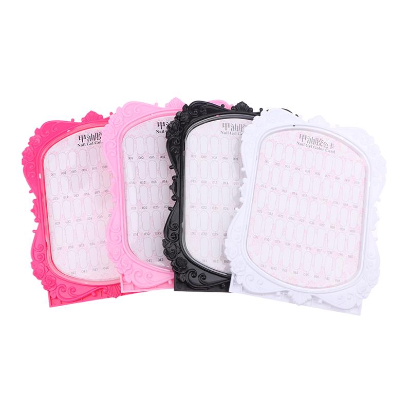 Professional Model Nail Gel Polish Color Display Box Book Dedicated 48 Color Card Chart Painting Manicure Nail Art Tools