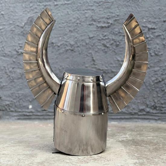 Deutscher Ritterhelm Mittelalter LARP Rollenspiel Stahlhelm