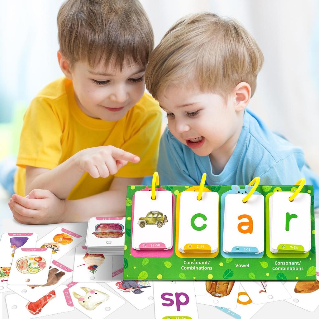 129 Educational Visual Word Flashcards for Early Learning and Parent-Child Interaction