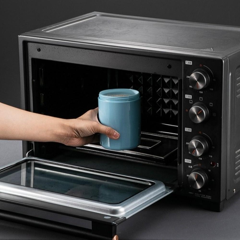 Sealing Overnight Oat Cup with Lid and Spoon Breakfast Cups Portable Salad Cup  Kitchen.