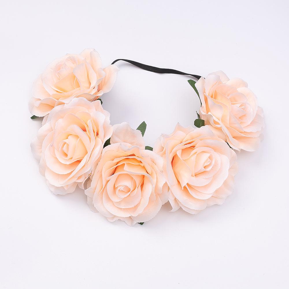 Bohemian Rose Wreath Headband for Halloween Party