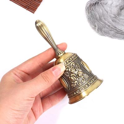 Handgefertigte Fengshui laute Ruf Meditationshandglocke Glück Abendessen Gebet Alarm