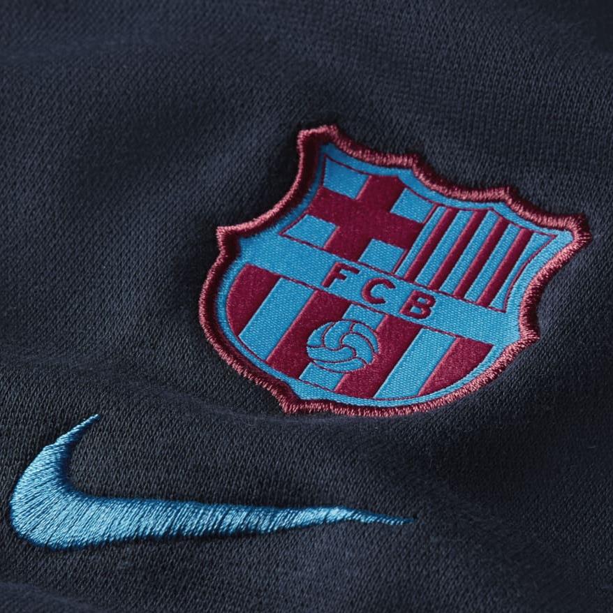 Nike Solid Color Letter Print Crew Neck Sweatshirt Men Sweatshirt Blue DA2950-451