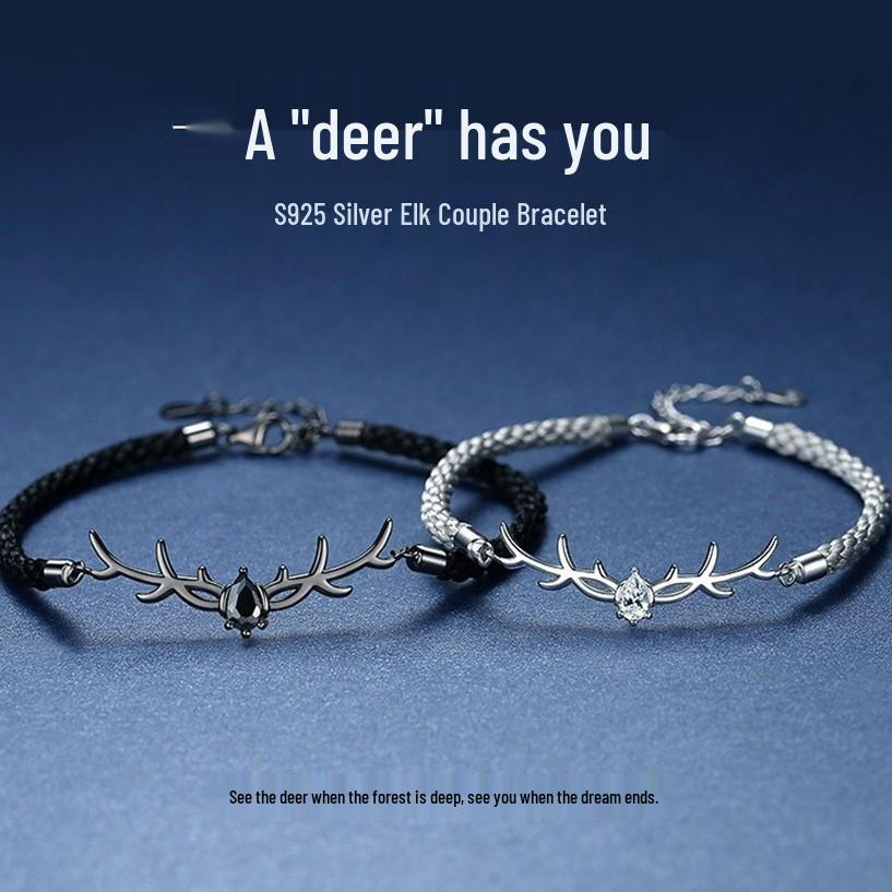 

Унисекс Минималистичный Плетеный Браслет в Стиле Мори - Японский и Корейский Тренд, Идеальный Рождественский Подарок для Пар Black Cord, Black Diamond (Platinum) SL141