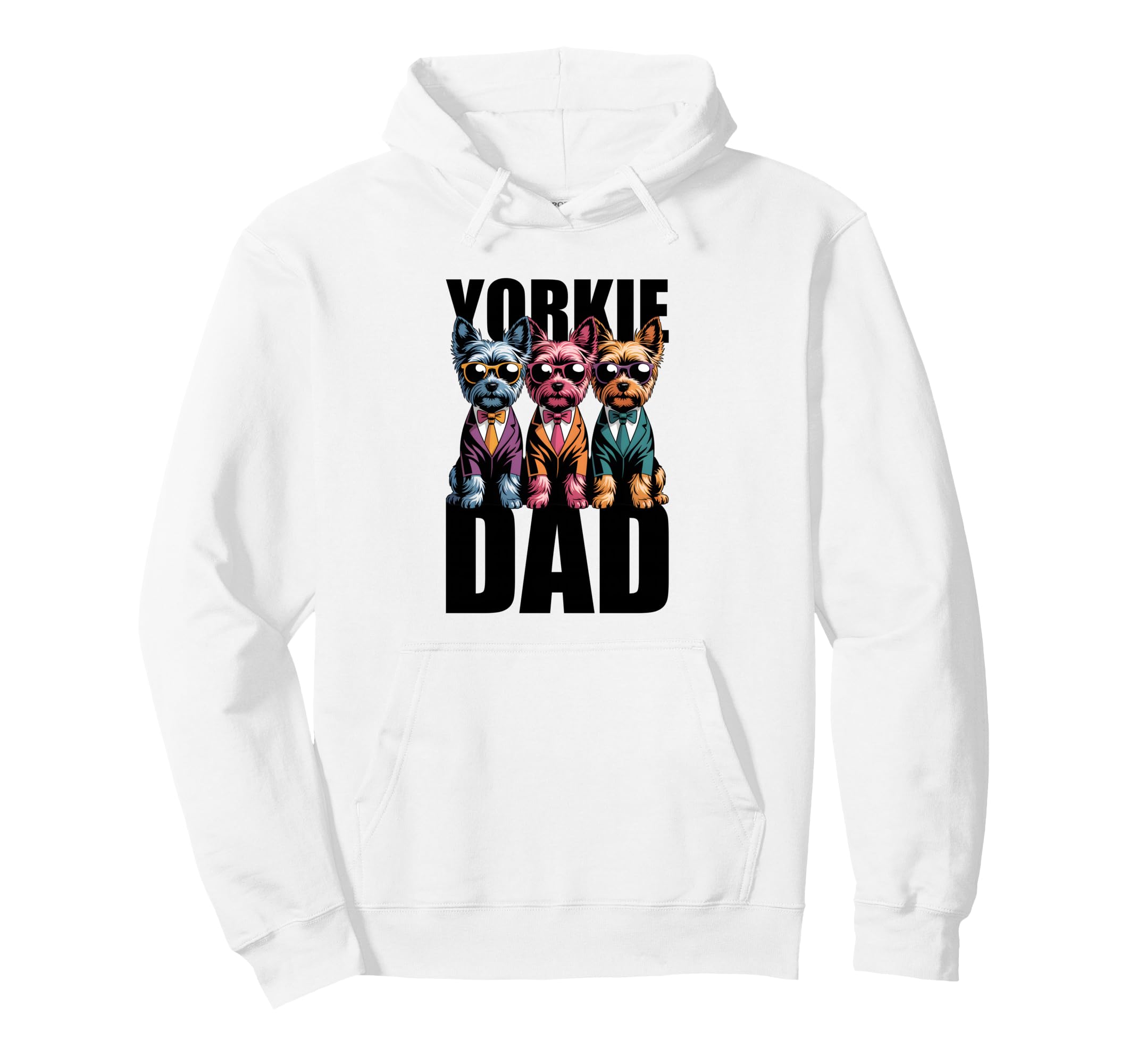 

Yorkie Dad Yorkshire Terrier Hipster Sunglasses Pop Art Hoodie