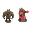 Funny Capybara Figurine, 3D Printed Boxing/Muscular Animal Statue, Novelty Collectible Desktop Ornament for Home Office Shelf Decor