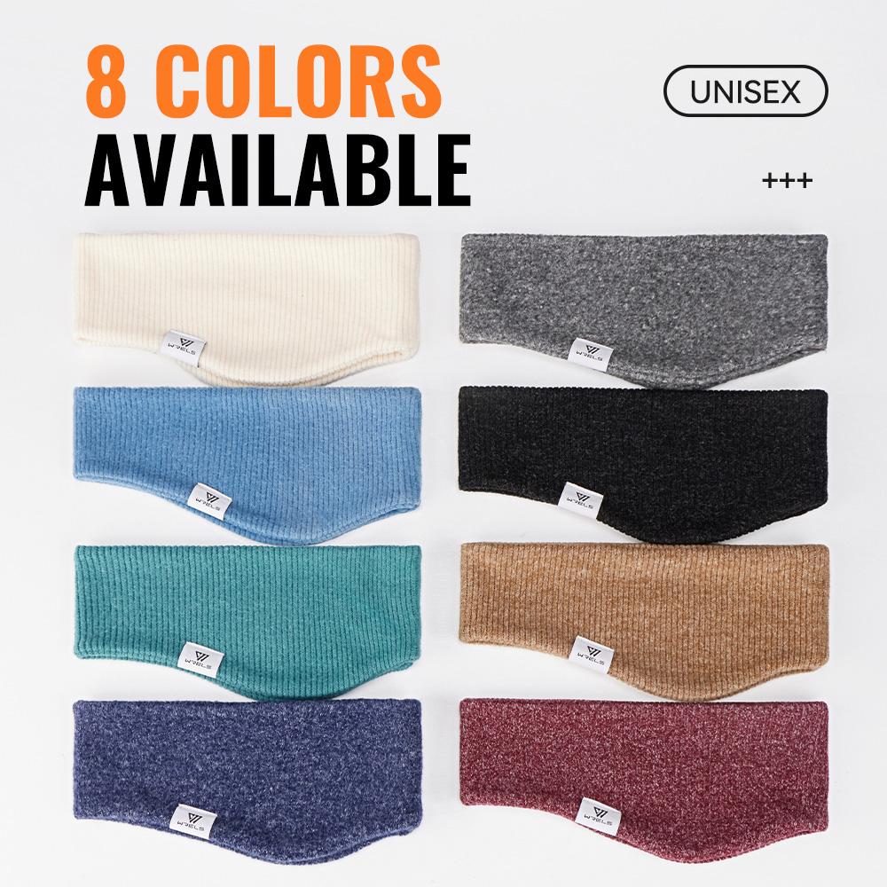 WRELS Fleece Ear Warmer Muffs Headband Ear Muffs Yoga Warm Stretchy Thermal Ear Muffs Men Women Cold Weather Windproof Earmuffs