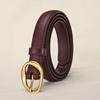 New women's first layer belt retro alloy pin buckle belt niche design with jeans belt wholesale