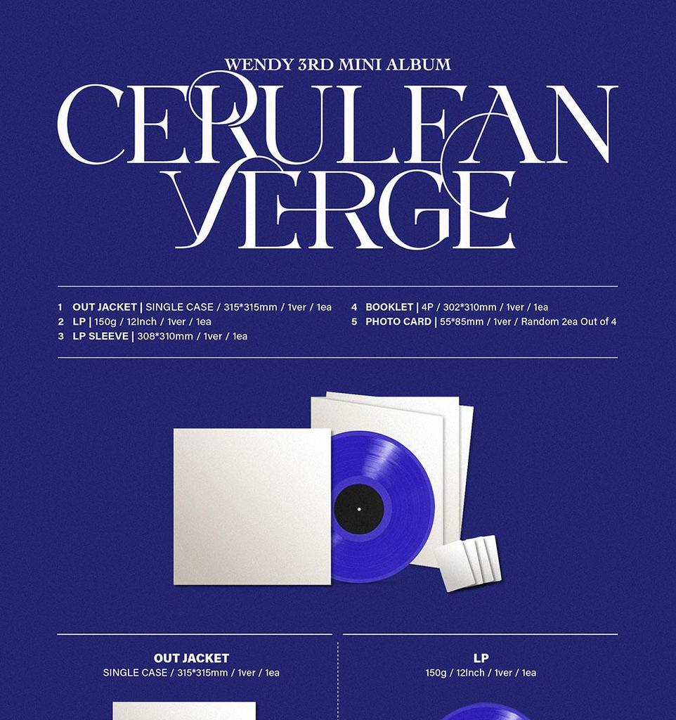 (Limited LP Vinyl) WENDY (Red Velvet) [Cerulean Verge] 3rd Mini Album