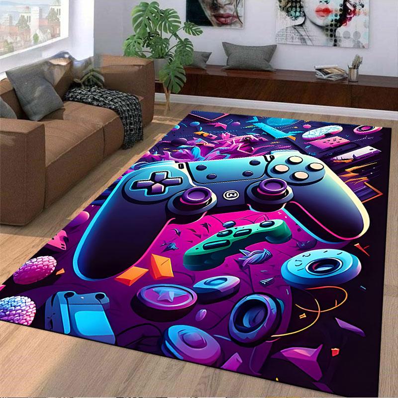 Gaming Controller Artwork Carpet suitable as a non-slip mat for the living room or bedroom sofa