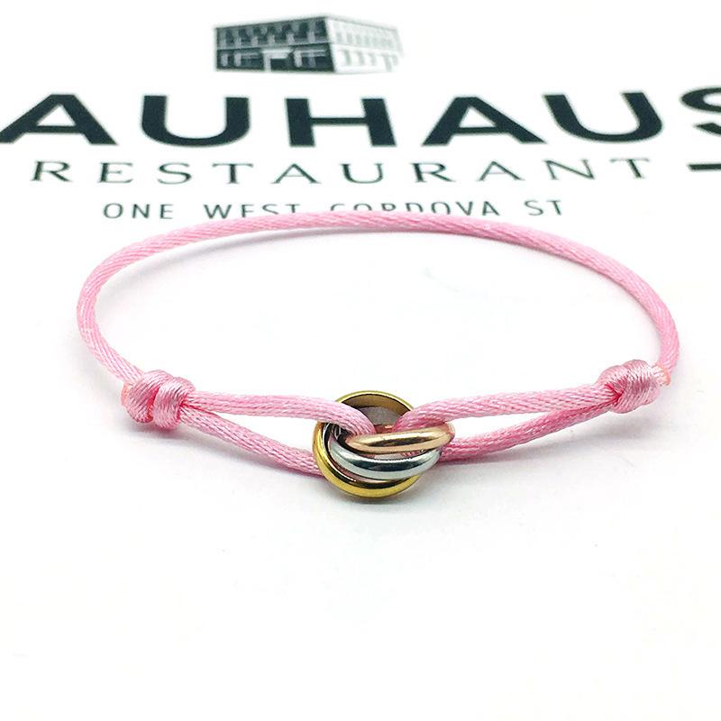 Simple Retro Lucky Woven Rope Bracelet For Women Men Temperament Trendy Luxury Circles Bangles Jewelry Accessories Gifts