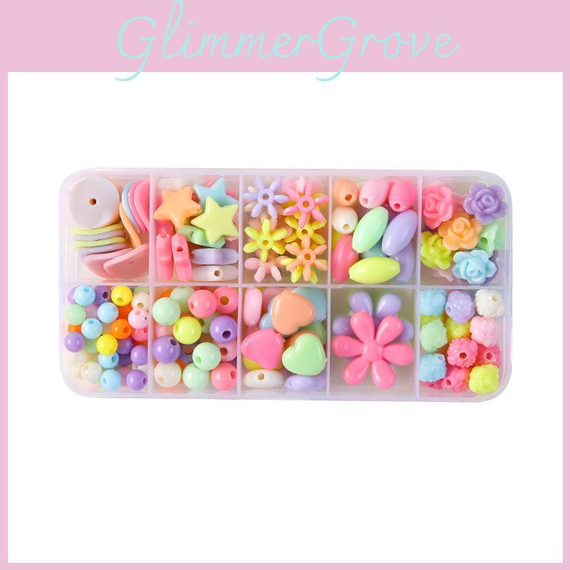 Diy Jewelry Bead Kit With Plastic Beads For Kids Learning And Creative Play