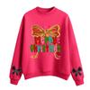 Women's Fashion Casual Round Neck Long Sleeve Christmas Printed Sweatshirt