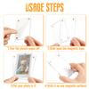 1/1inch Transparent Magnetic Picture Frame Acrylic Refrigerator Photo Holder Polaroid Display Board Fridge Magnet Diy Photo Deco