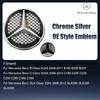 For Mercedes Benz W204 B C GLK-Class 2008-2014 Front Grill Star Emblem Chrome Logo Badge