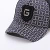 Letter G Label Outdoor Sunscreen Cap Breathable Mesh Cap Retro Plaid Sunshade Mountaineering Sun Cap