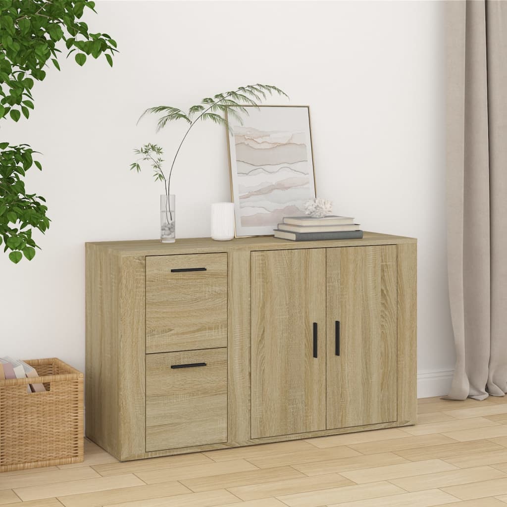 Sideboard Sonoma Oak 100 X 33 X 59.5 Cm Engineered Wood