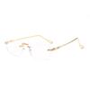 Rimless Photosensitive Color-Changing Anti-Blue Light Reading Glasses for Elderly - Internet Sensation
