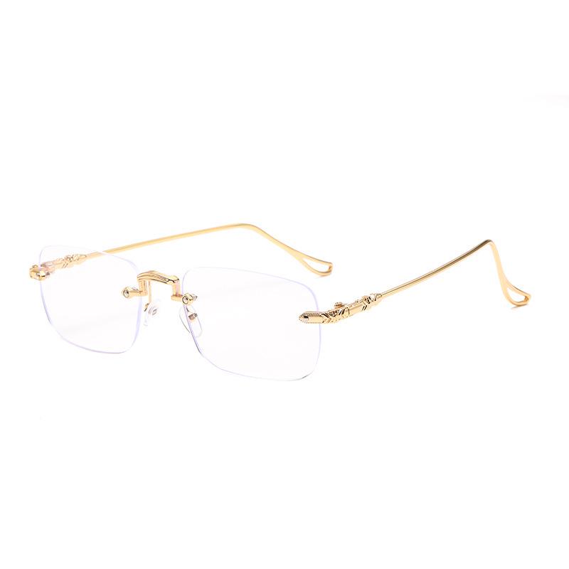 Rimless Photosensitive Color-Changing Anti-Blue Light Reading Glasses for Elderly - Internet Sensation