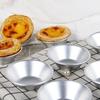 10Pcs Reusable Aluminum Alloy Egg Tart Mold Baking Accessories Cookie Pudding Mould Mooncake Mold Baking Tools